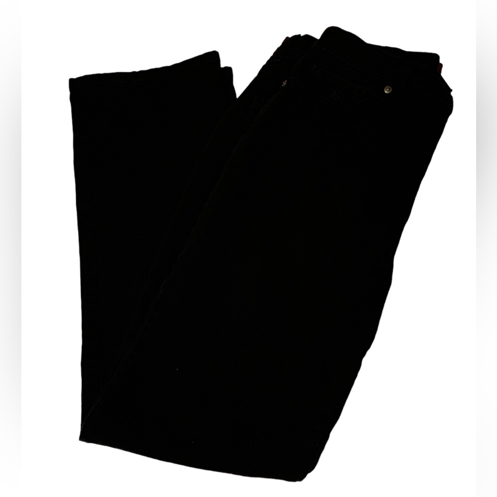 GLORIA VANDERBILT Amanda Black Straight Leg Jeans Size 8